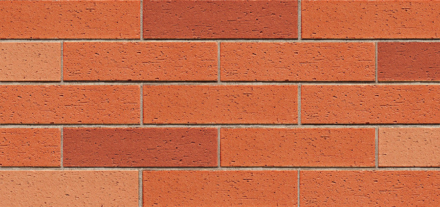 Mixed Red Color Flexible Wall Tiles / Brick Effect Wall Tiles Heat Insulation